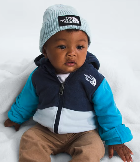 The North Face Baby Logo Box Beanie Polar Haze — MORLEES